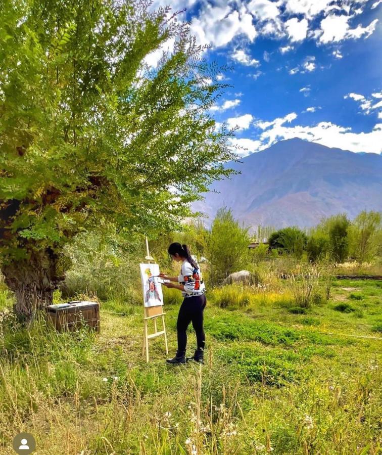 Lchang Nang Retreat-The House Of Trees-Nubra Valley Hotel Sumur Exterior photo