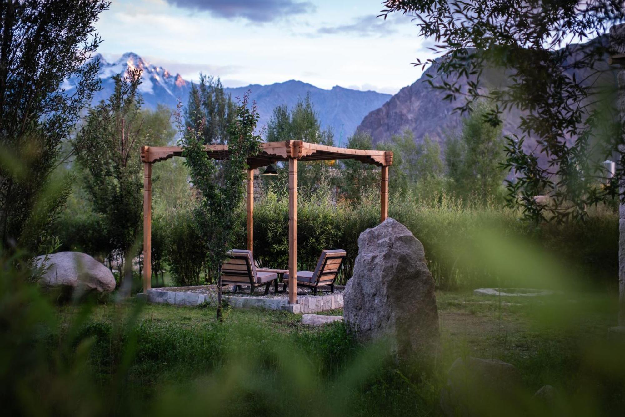 Lchang Nang Retreat-The House Of Trees-Nubra Valley Hotel Sumur Exterior photo